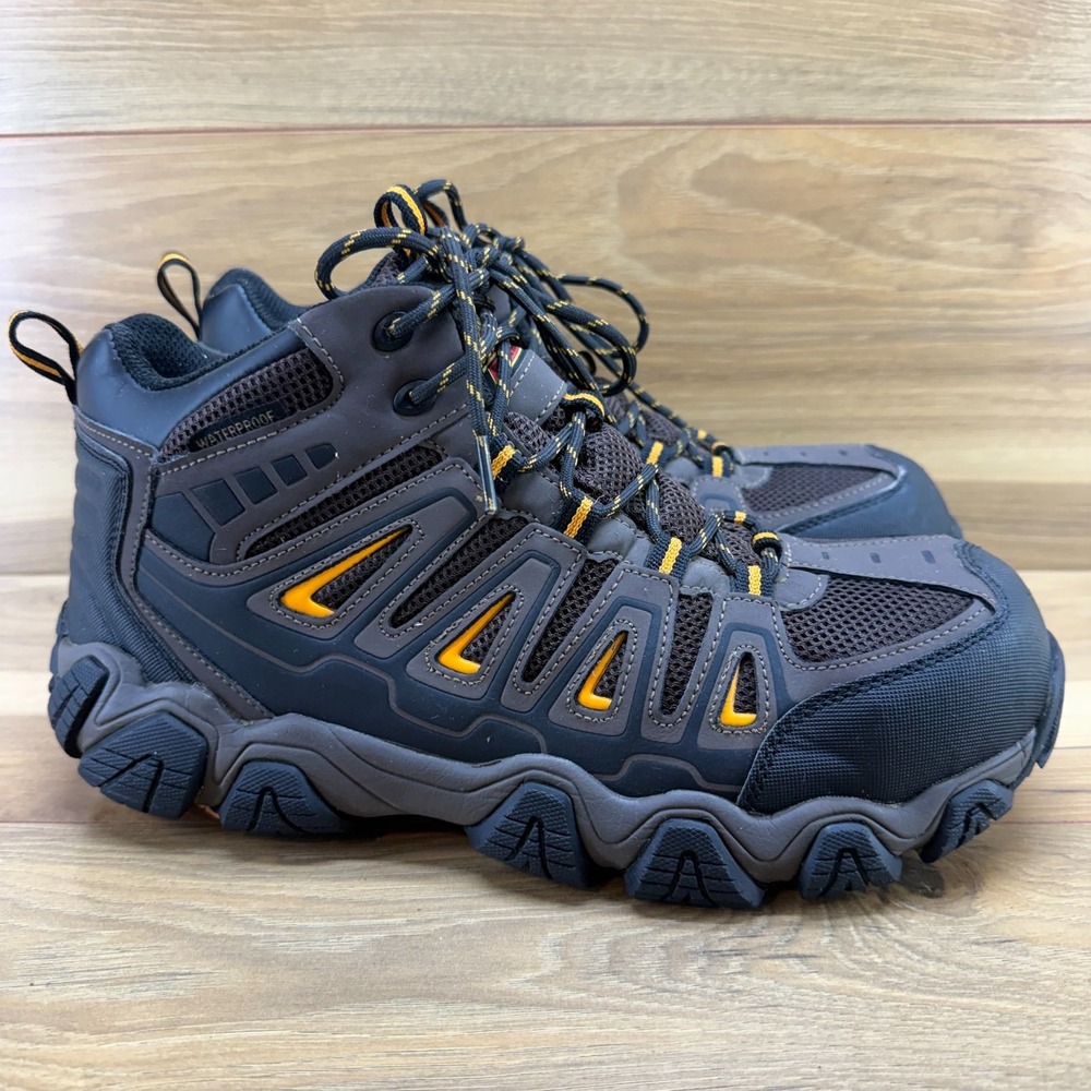 Thorogood Crosstrex Waterproof Safety Toe Boots Mens 10 M Brown Slip Resistant